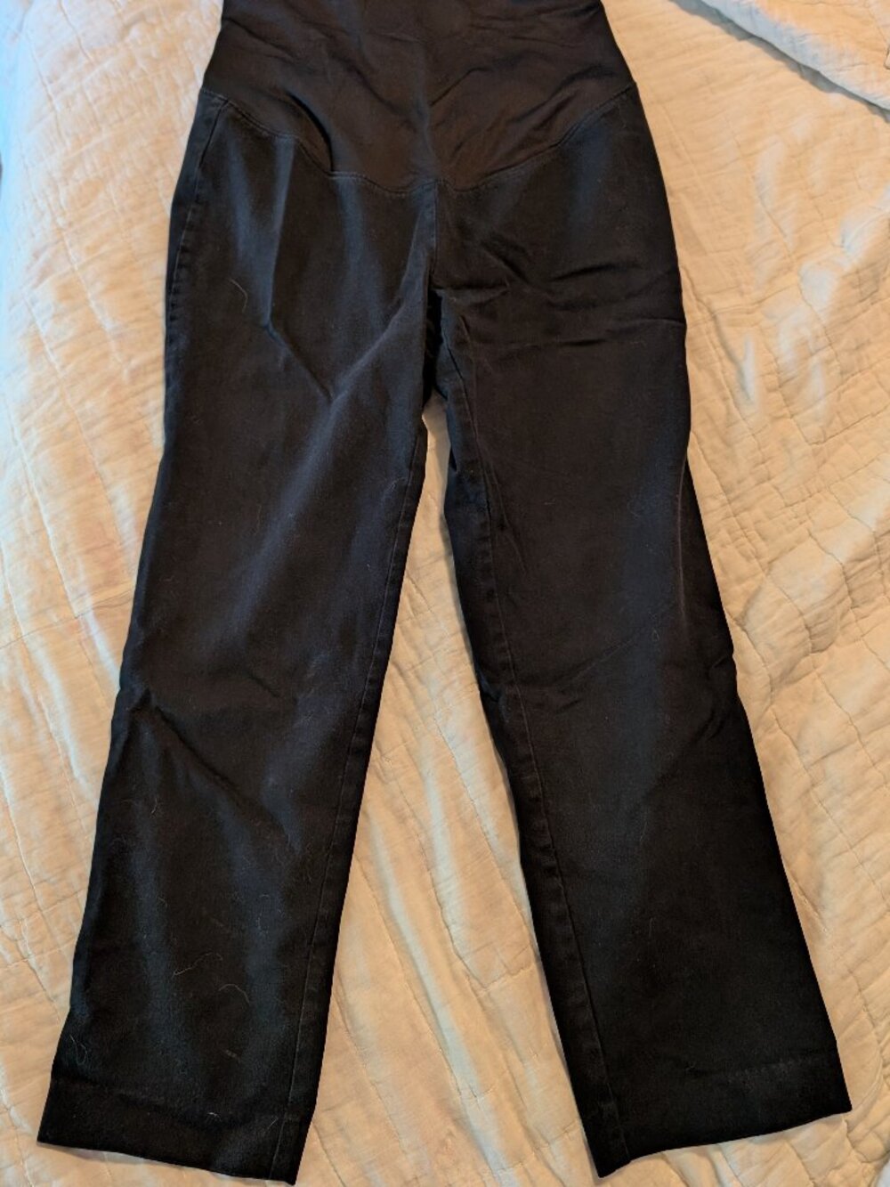 Maternity black slacks, Loft